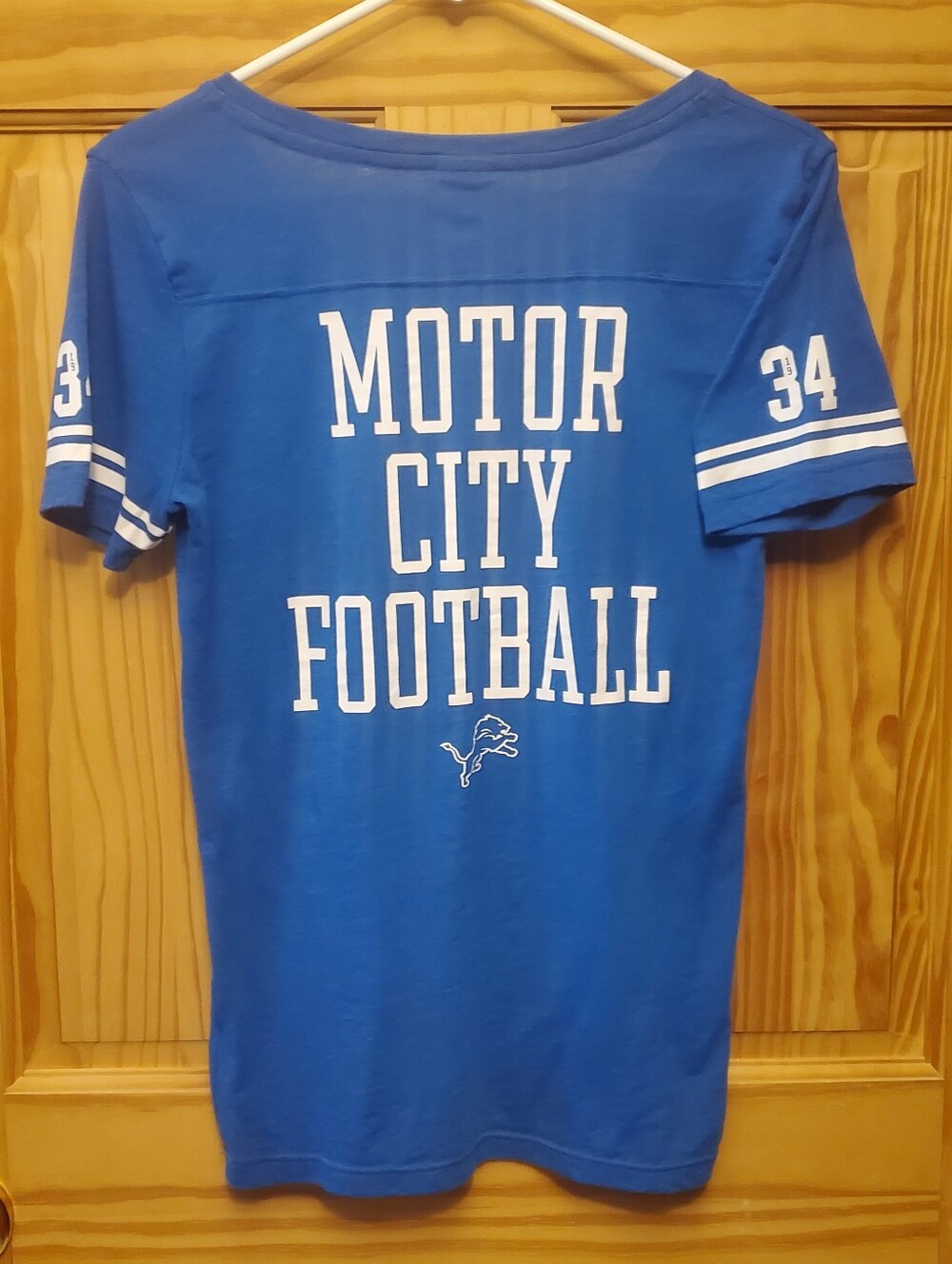 Victoria's Secret Pink Detroit Lions T Shirt Small Vintage